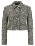 Bicolor Virgin Wool Full-Length Jacket