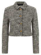 Bicolor Virgin Wool Full-Length Jacket