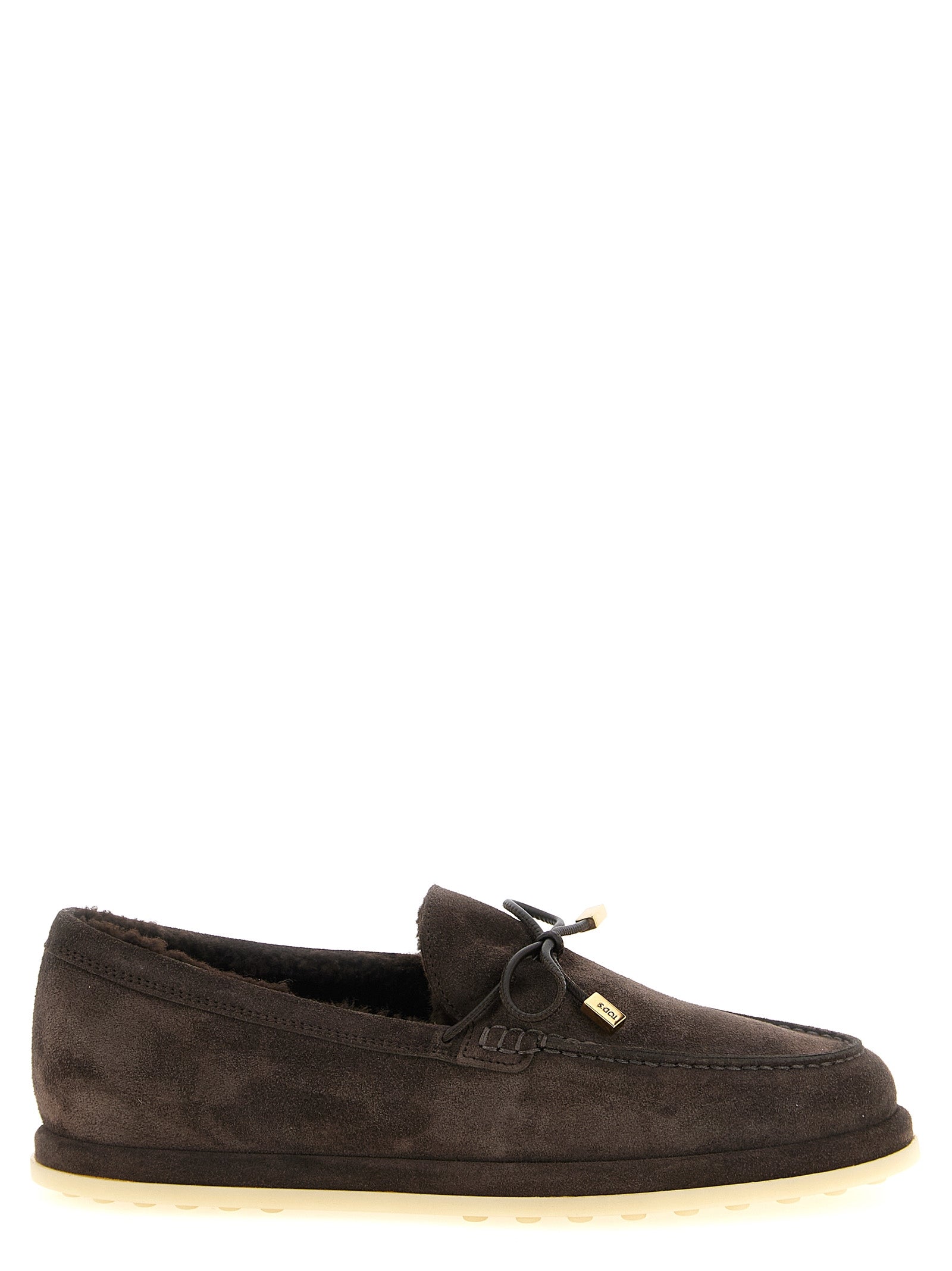 Brown Calfskin Slip-On Loafers