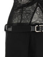 Black Polyamide Short Dress