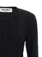 Black Viscose Short Dress
