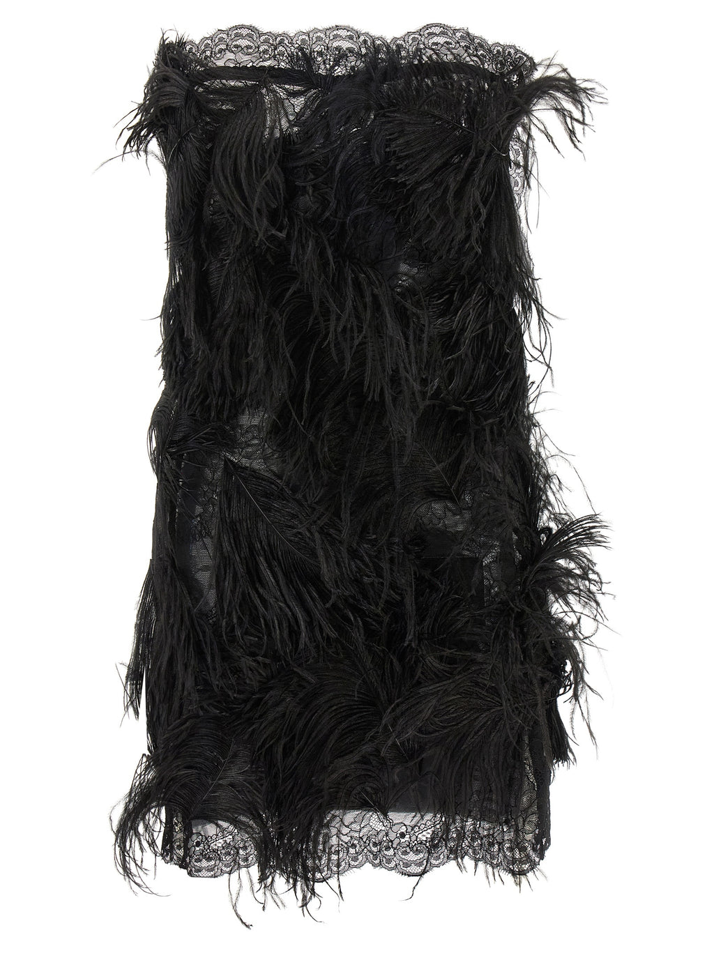 Black Polyamide Short Dress