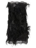 Black Polyamide Short Dress