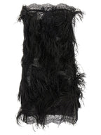 Black Polyamide Short Dress