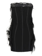 Black Polyamide Short Dress