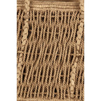 Beige Raffia Shoulder Bag