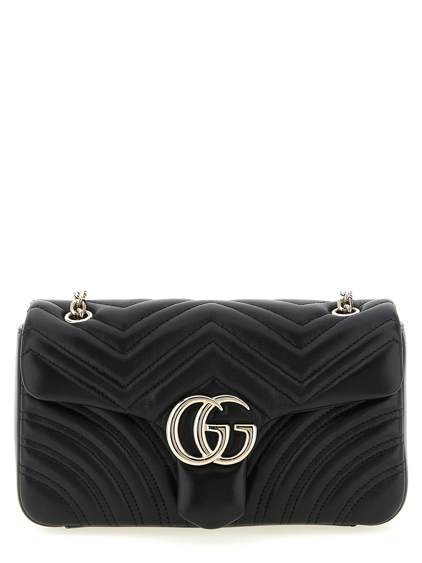 Black Lamb Leather Shoulder Bag