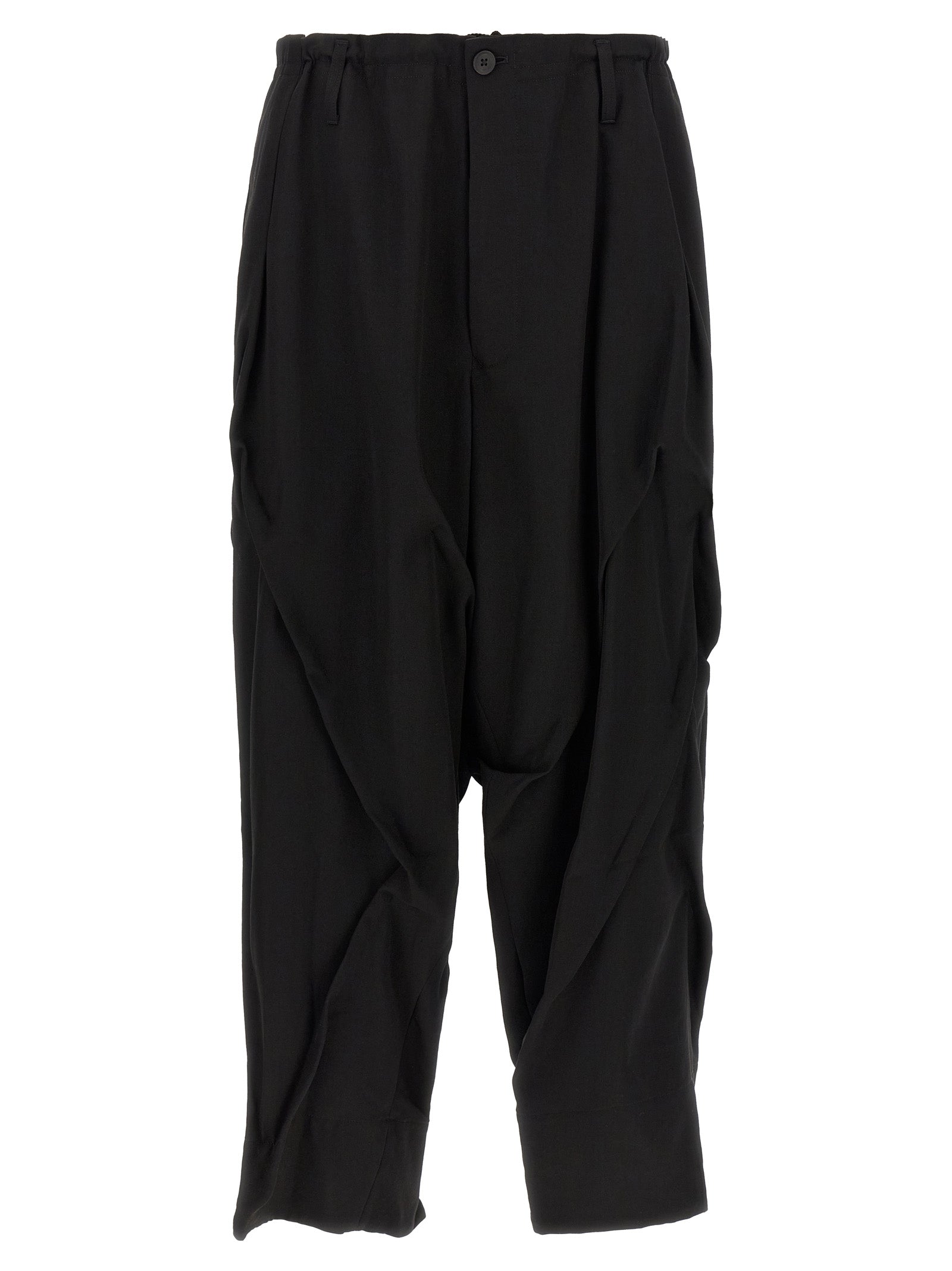 Black Wool Casual Pants