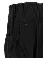 Black Wool Casual Pants