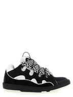 Bicolor Calfskin Chunky Sneakers