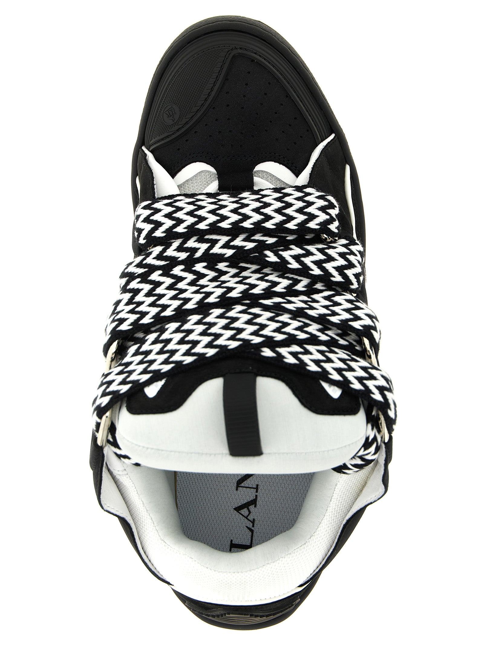 Bicolor Calfskin Chunky Sneakers