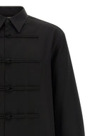 Black Wool Blouse