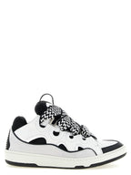 Bicolor Calfskin Chunky Sneakers