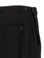 Black Wool Casual Pants