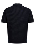 Blue Cotton Polo Shirt