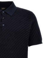 Blue Cotton Polo Shirt