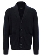 Blue Cashmere Cardigan