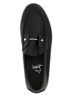 Black Calfskin Slip-On Loafers