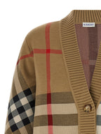 Beige Polyester Cardigan