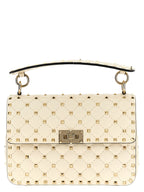 White Lamb Leather Shoulder Bag