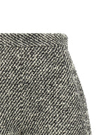 Bicolor Virgin Wool Bermuda Shorts