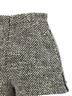 Bicolor Virgin Wool Bermuda Shorts