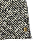 Bicolor Virgin Wool Bermuda Shorts