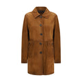 Brown Calf Leather Bos Taurus Full-Length Jacket