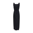 Black Viscose Casual Dress