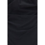 Black Viscose Casual Dress