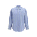 Blue Cotton Pattern Shirt