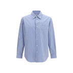 Blue Cotton Pattern Shirt