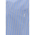 Blue Cotton Pattern Shirt