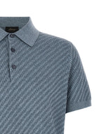 Blue Cotton Polo Shirt