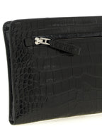 Black Calfskin Clutch Bag