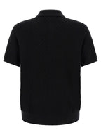 Black Cotton Polo Shirt