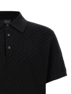 Black Cotton Polo Shirt