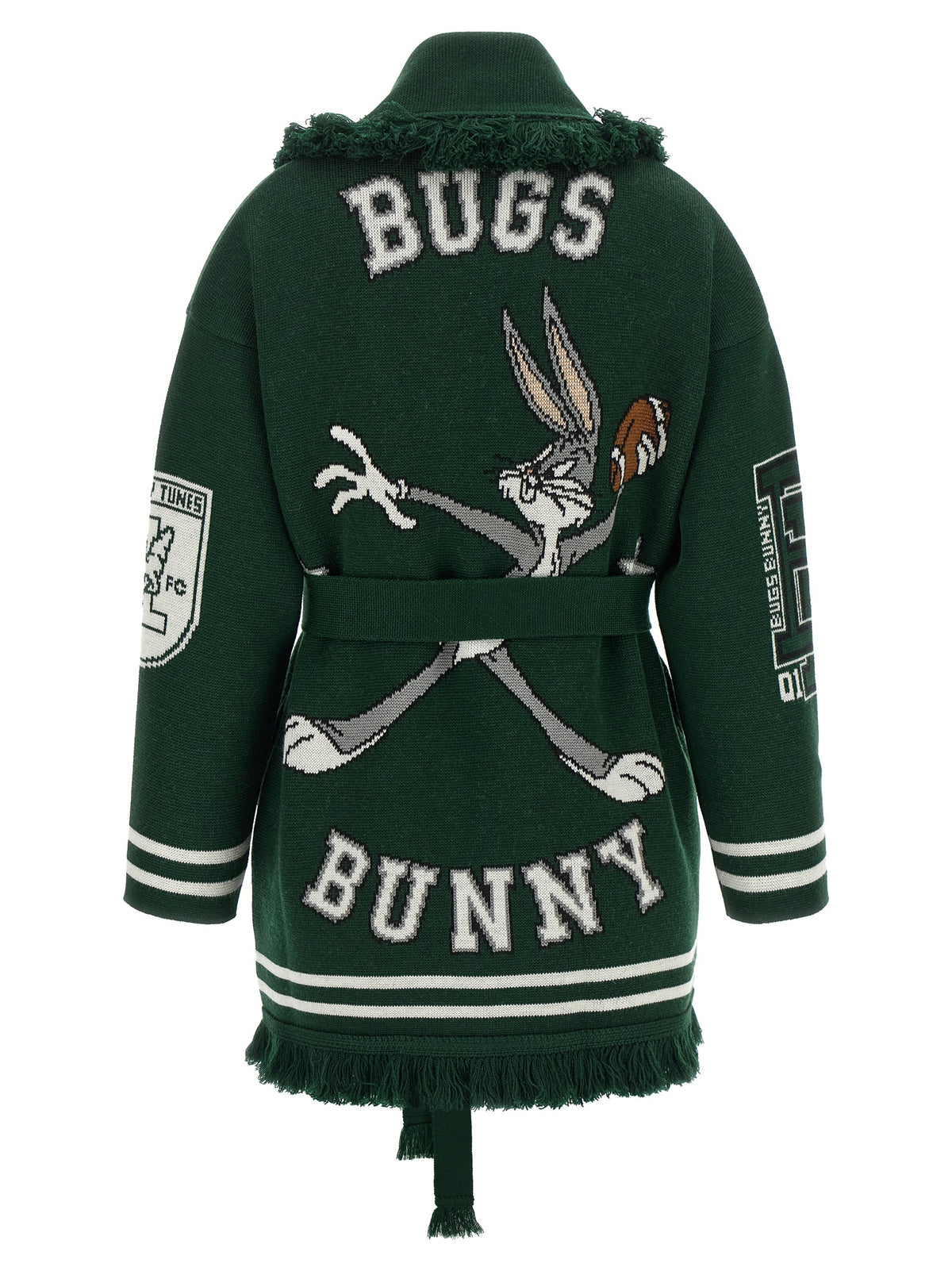 Bicolor Virgin Wool Cardigan