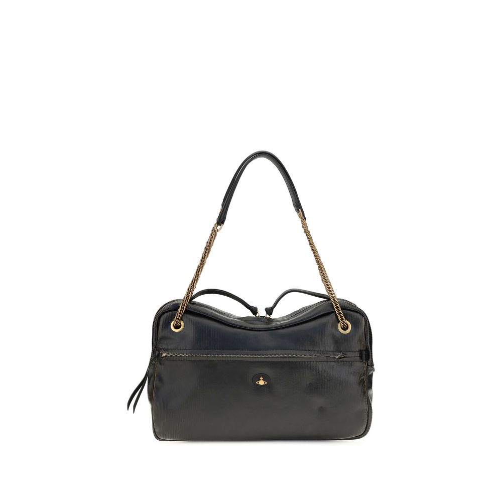 Black Calf Leather Bos Taurus Shoulder Bag