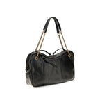 Black Calf Leather Bos Taurus Shoulder Bag