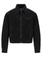 Black Cotton Denim Jacket