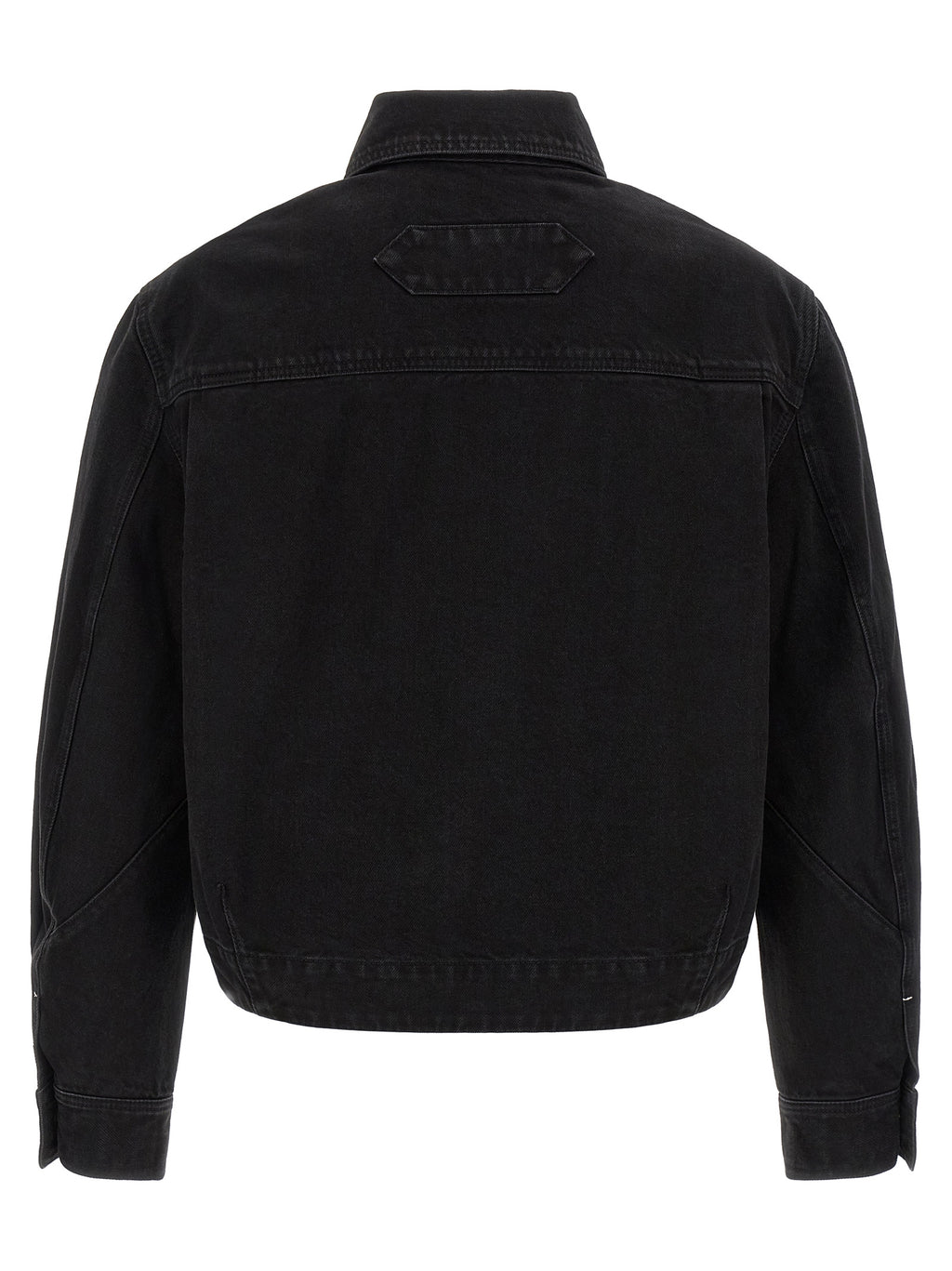 Black Cotton Denim Jacket