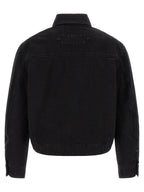 Black Cotton Denim Jacket
