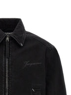 Black Cotton Denim Jacket