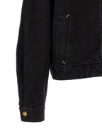Black Cotton Denim Jacket