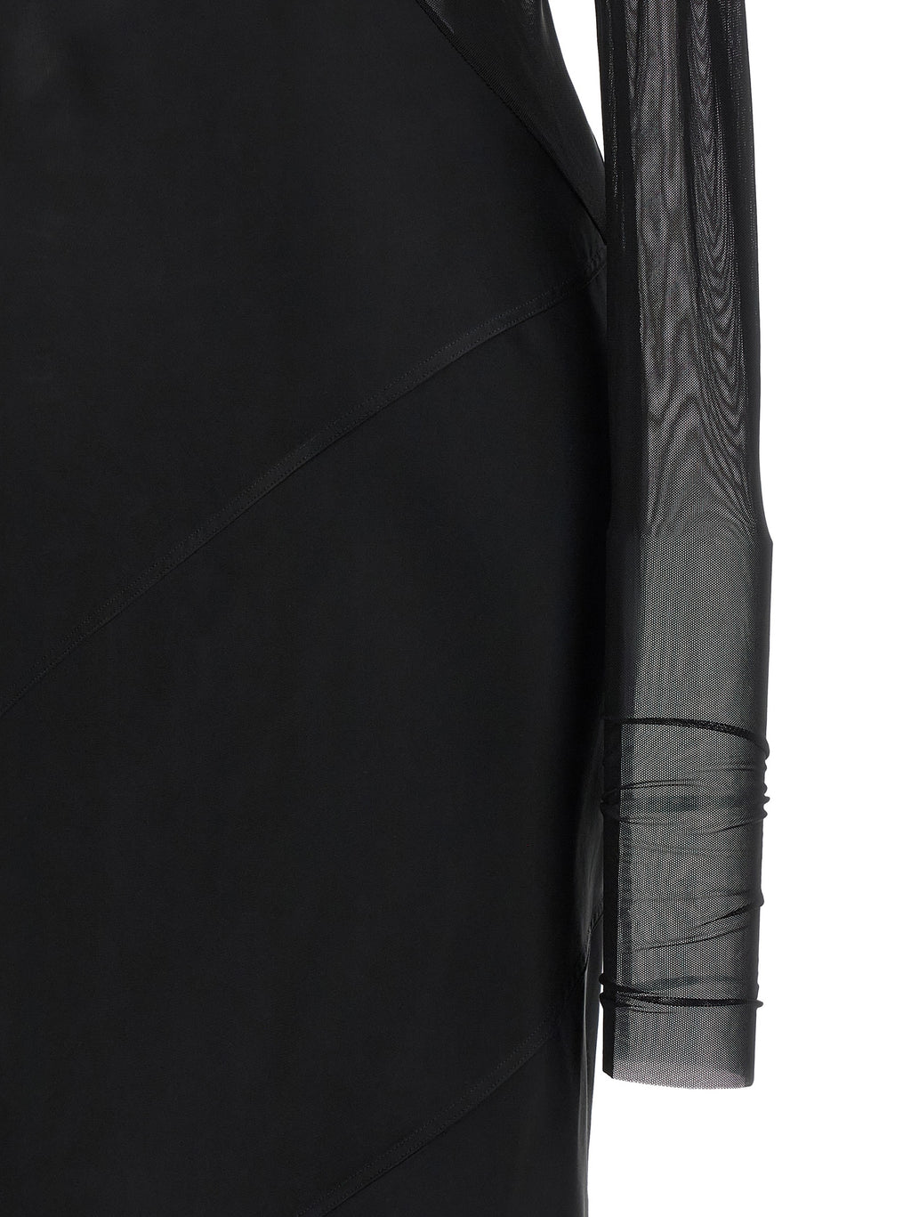 Black Nylon Long Dress