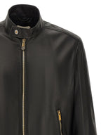 Black Lamb Leather Leather Jacket