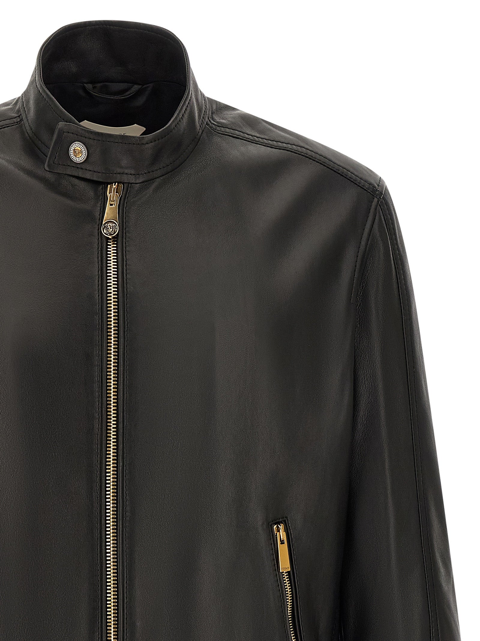 Black Lamb Leather Leather Jacket