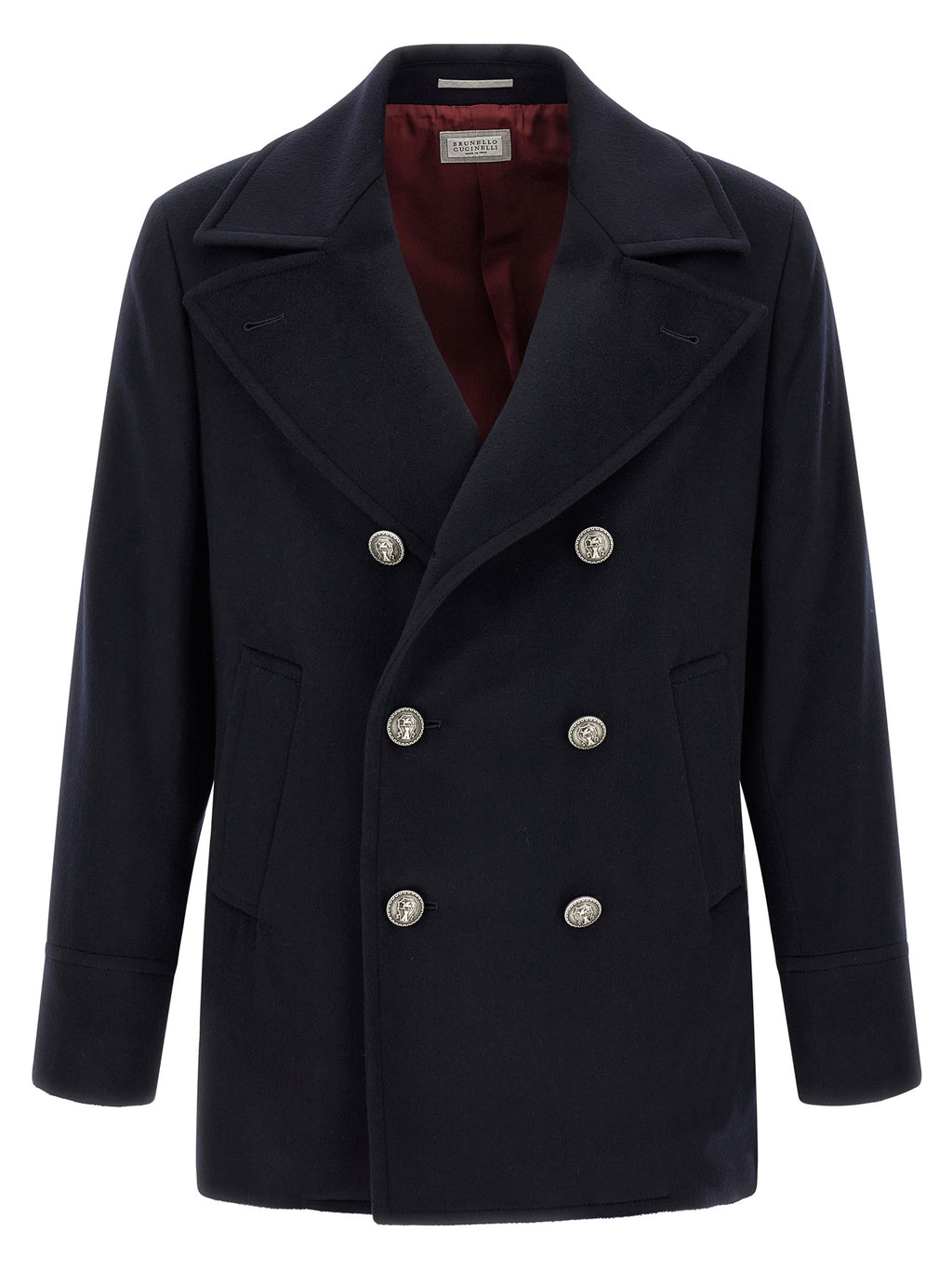 Blue Virgin Wool Coat