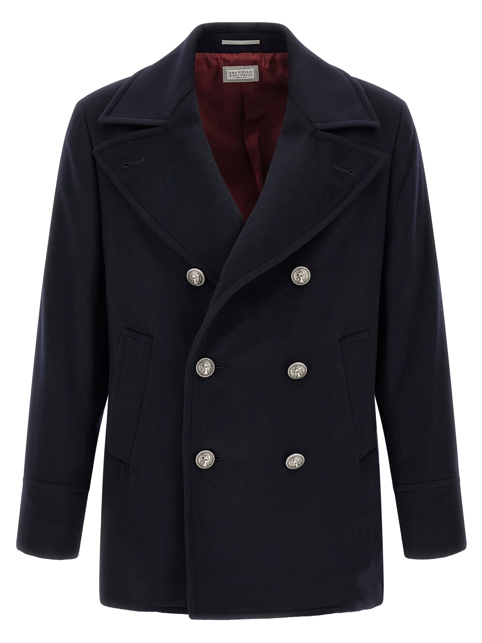 Blue Virgin Wool Coat